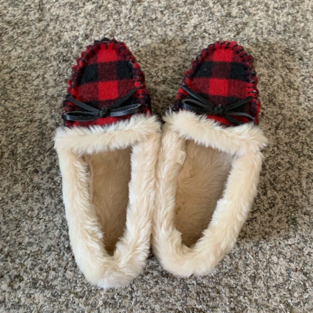 Jcrew Factory Buffalo Plaid Slippers